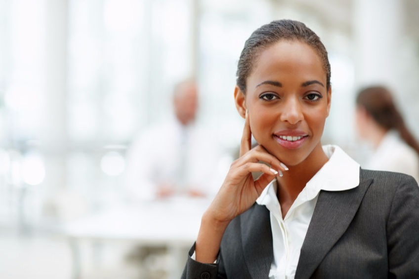 woman bussines owner satisfied with tax planning services